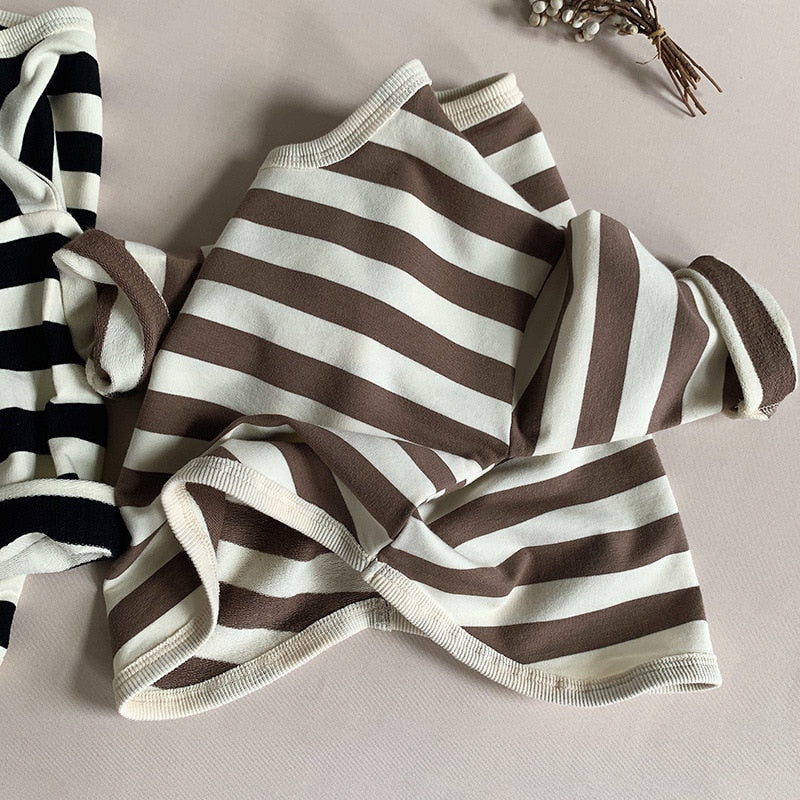 Casual Striped Long-Sleeved T-Shirt