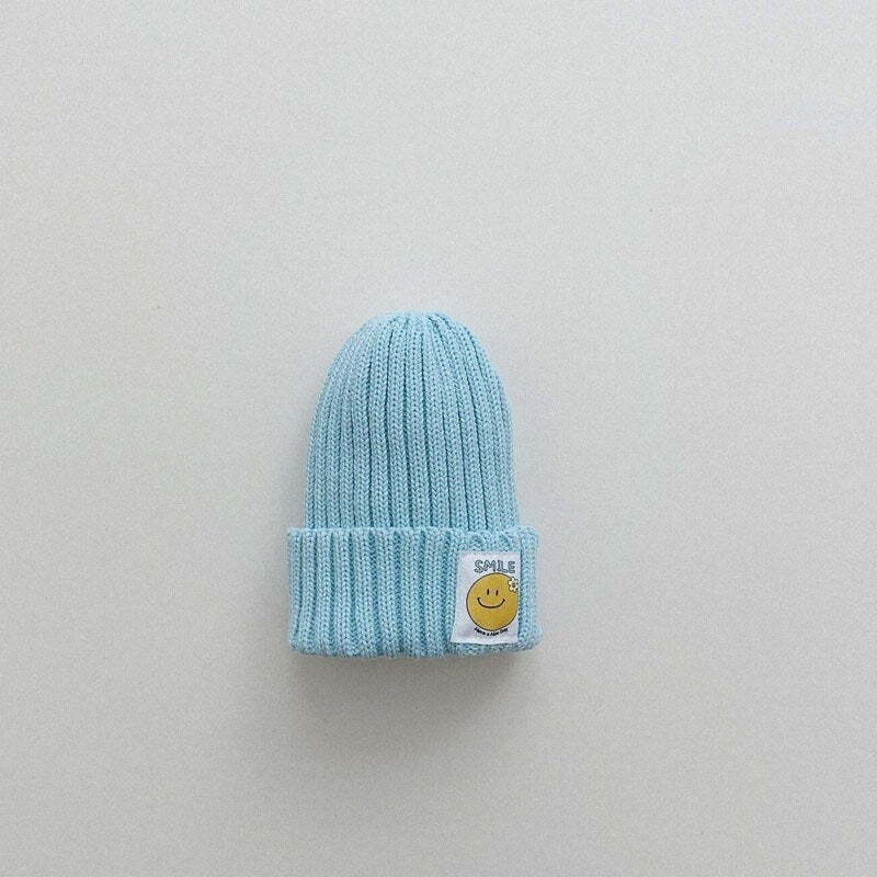 Smiley Face Patch Beanie