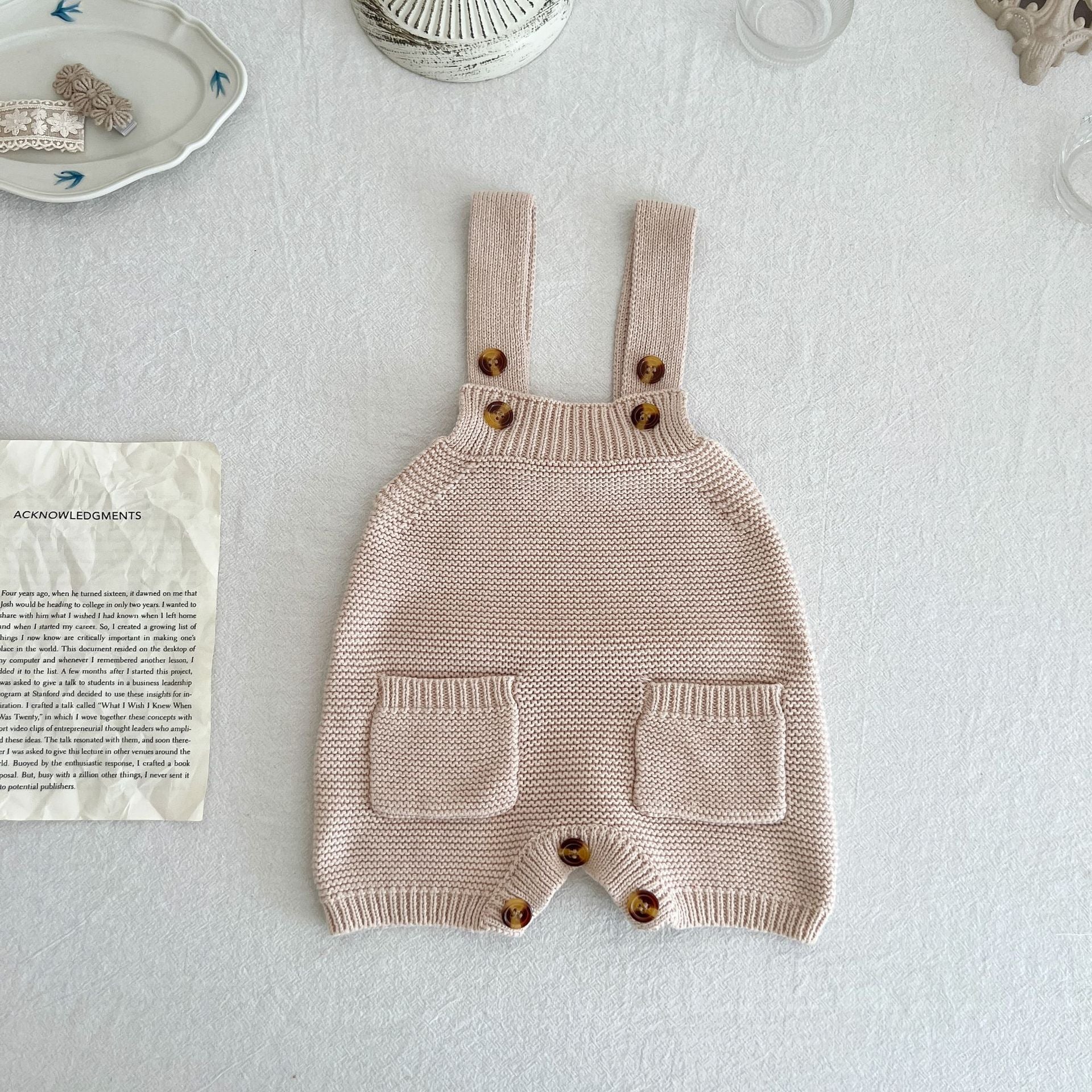 Sleeveless Knit Romper