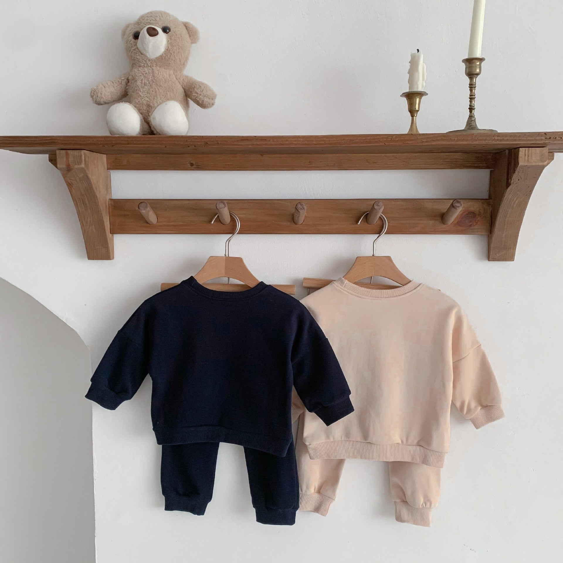 Long-Sleeved Smiley Face Jogger Set