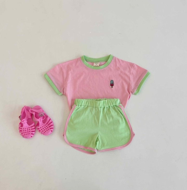 Soft Solid T-shirt & Shorts Set