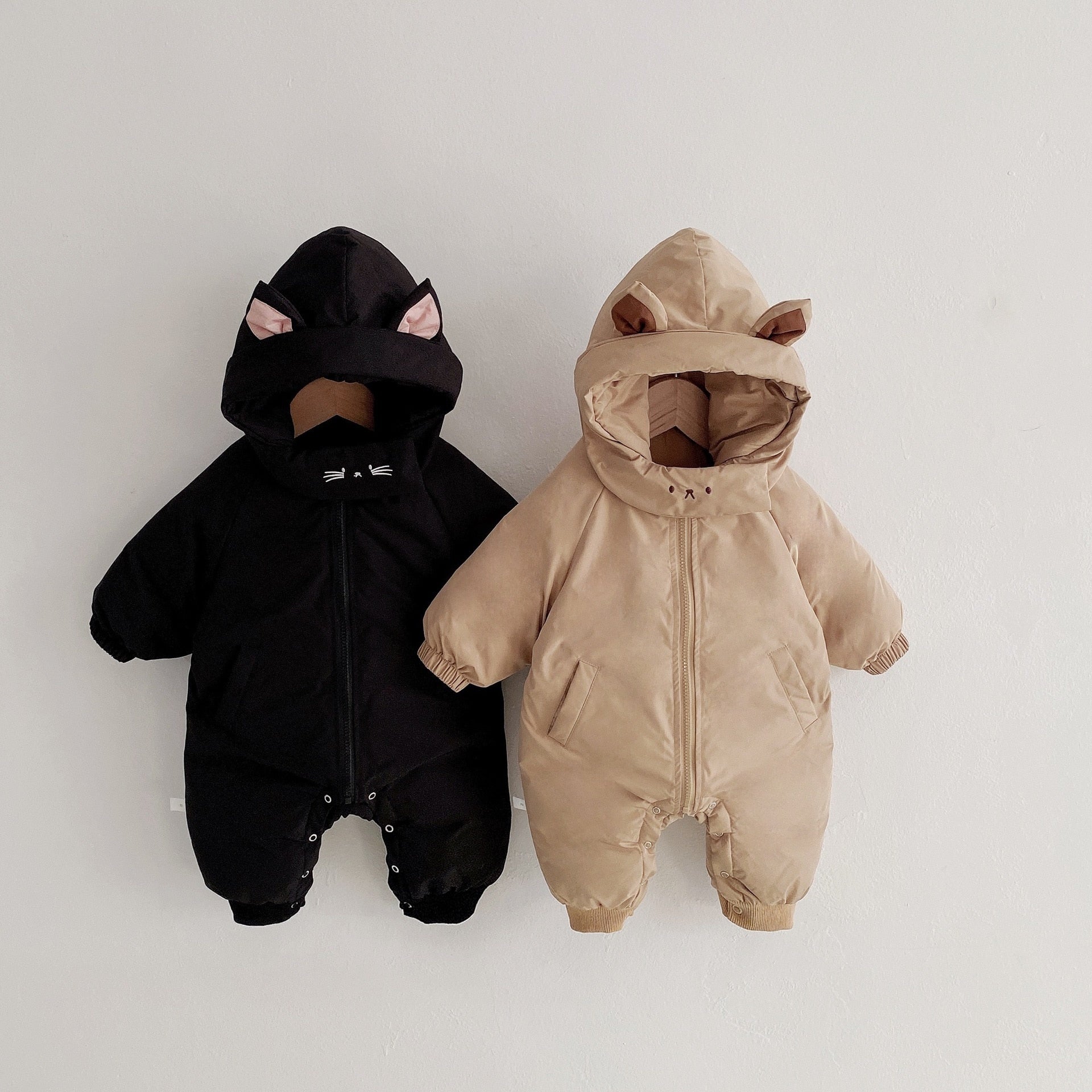 Winter Thick Hooded Romper