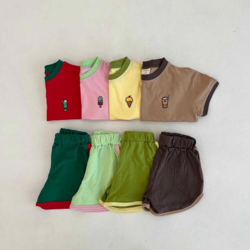 Soft Solid T-shirt & Shorts Set