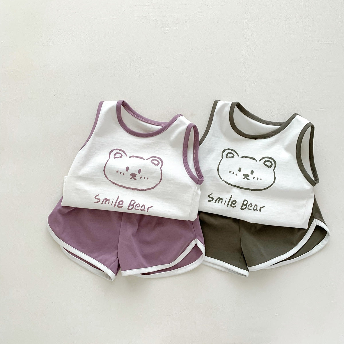 Smile Bear Tank & Shorts Set