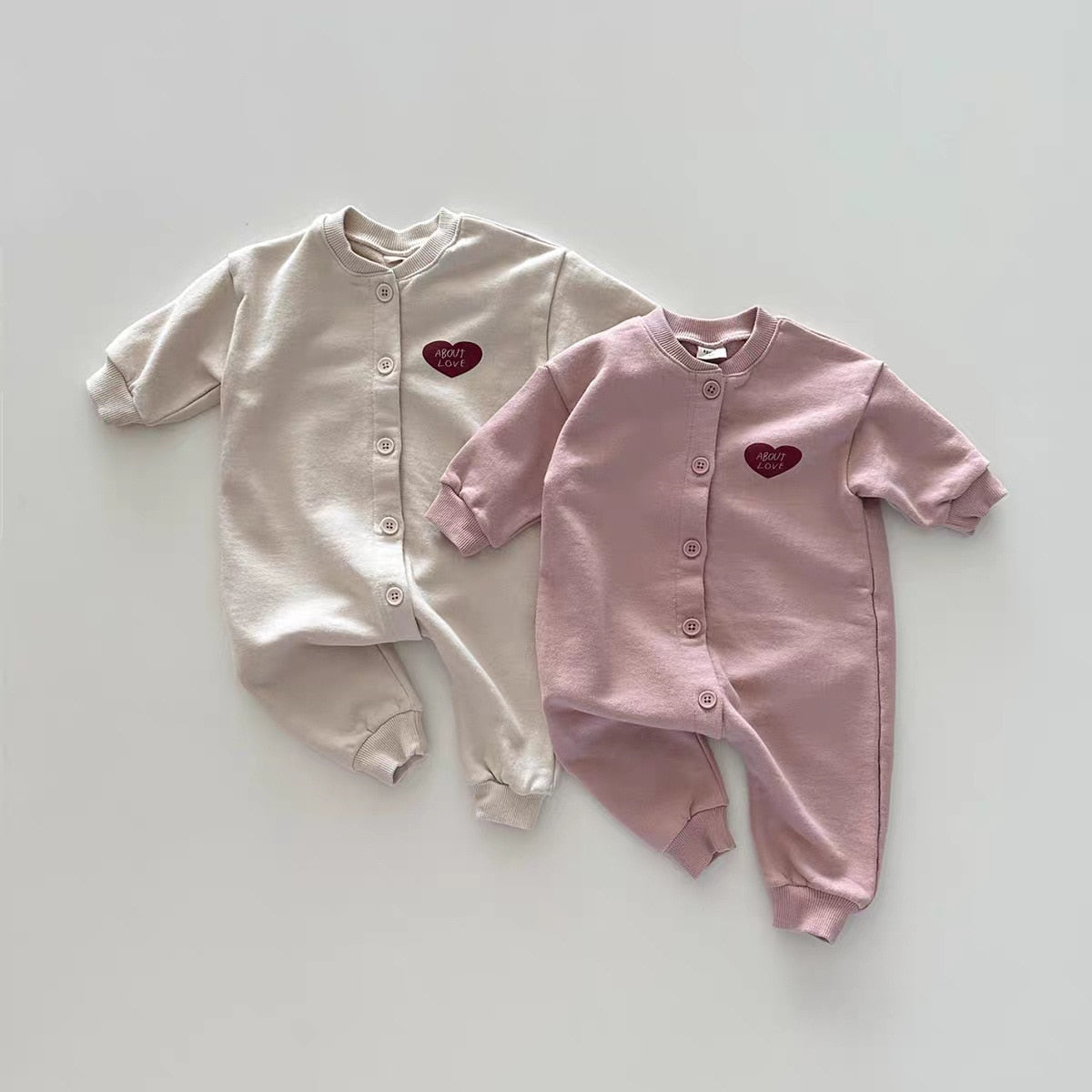 'About Love' Button-Down Romper