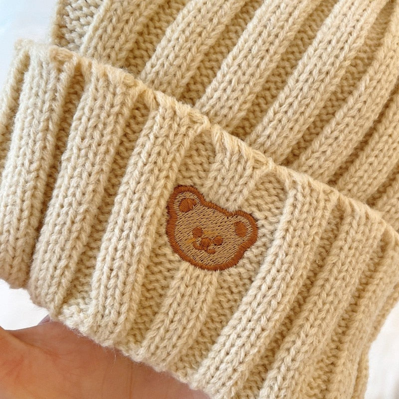 Soft Warm Baby Knitted Beanies