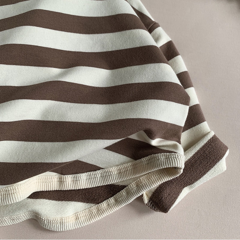 Casual Striped Long-Sleeved T-Shirt