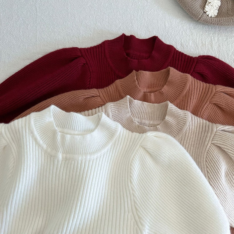 Puff Sleeve Knit Dress