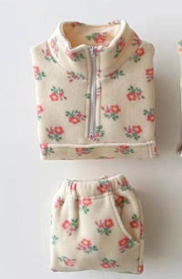 Warm Floral Two-Piece Toddler Set