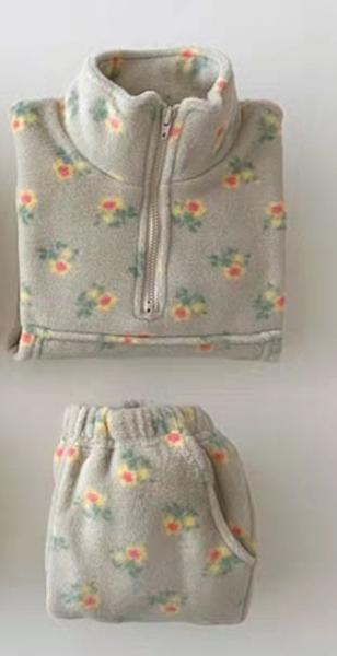 Warm Floral Two-Piece Toddler Set