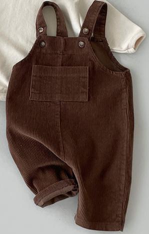 Sleeveless Corduroy Overalls