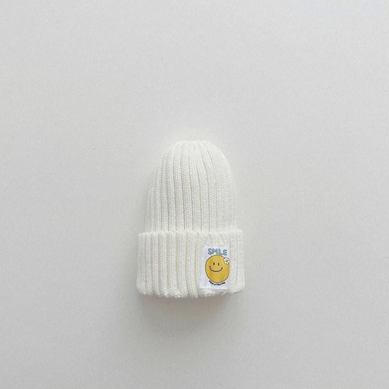 Smiley Face Patch Beanie