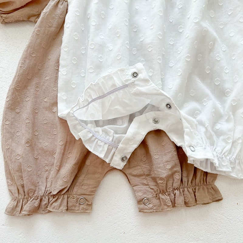 Short-Sleeve Romper With Hat
