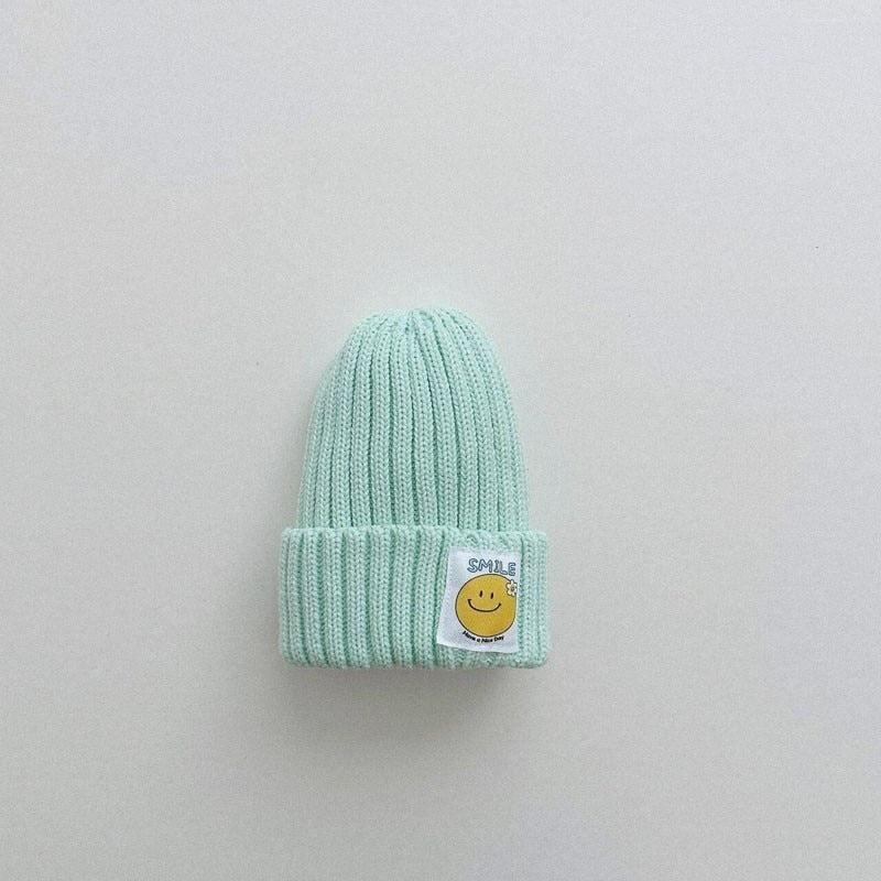 Smiley Face Patch Beanie