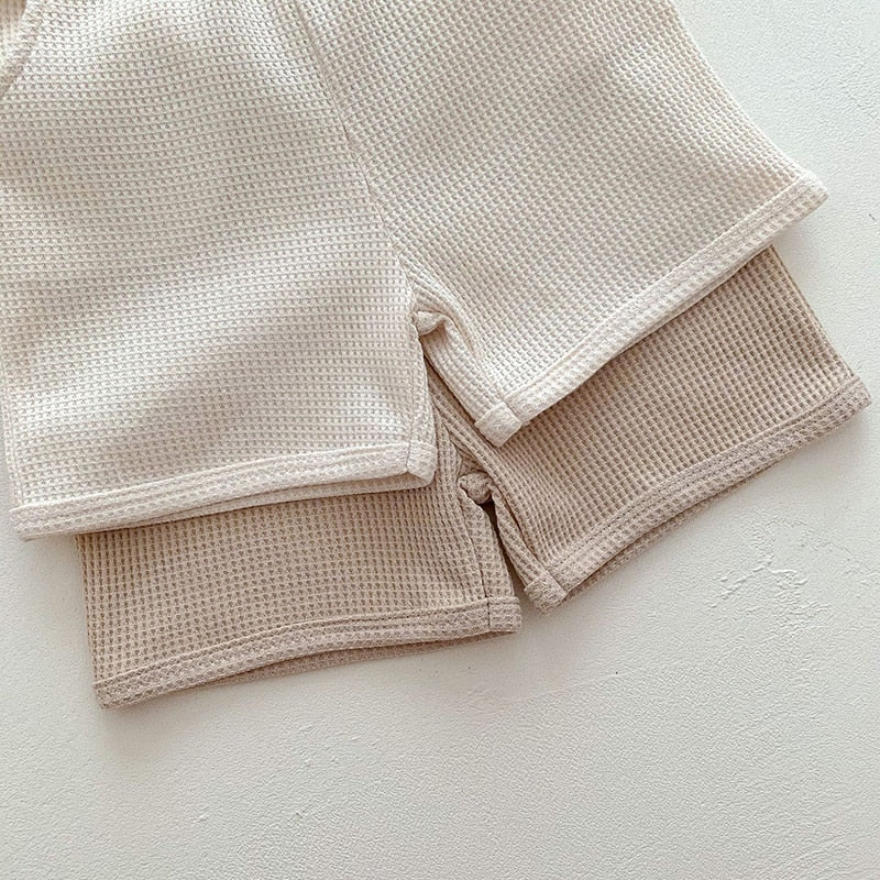 Tee & Shorts Little Bear Waffle Set