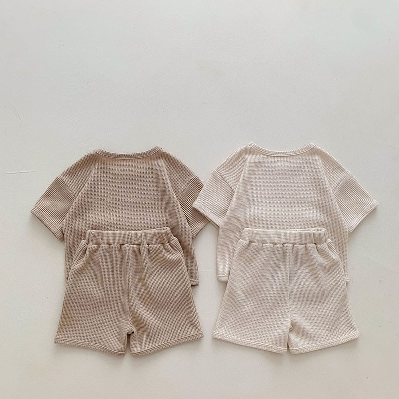 Tee & Shorts Little Bear Waffle Set