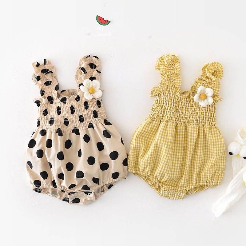 Sunflower Patterned Onesie
