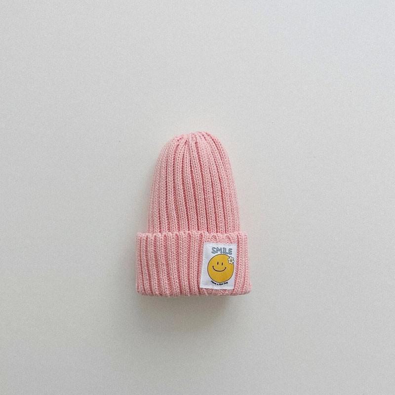 Smiley Face Patch Beanie